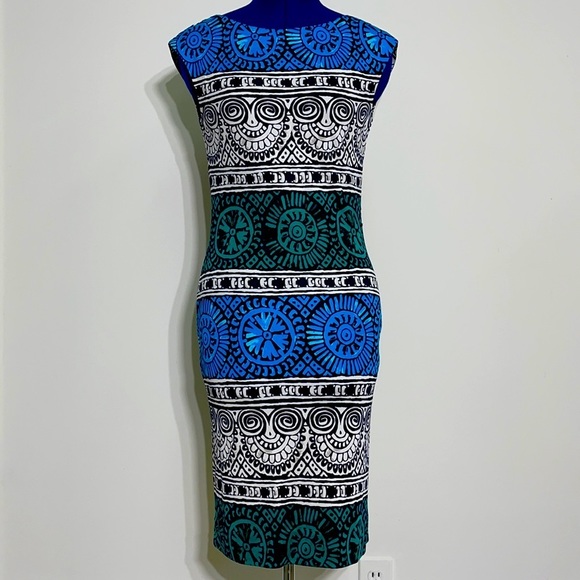 Tory Burch Dresses & Skirts - Tory Burch 100% Silk Bold Stripe Slip Over Work Cap Sleeve Dress New XS